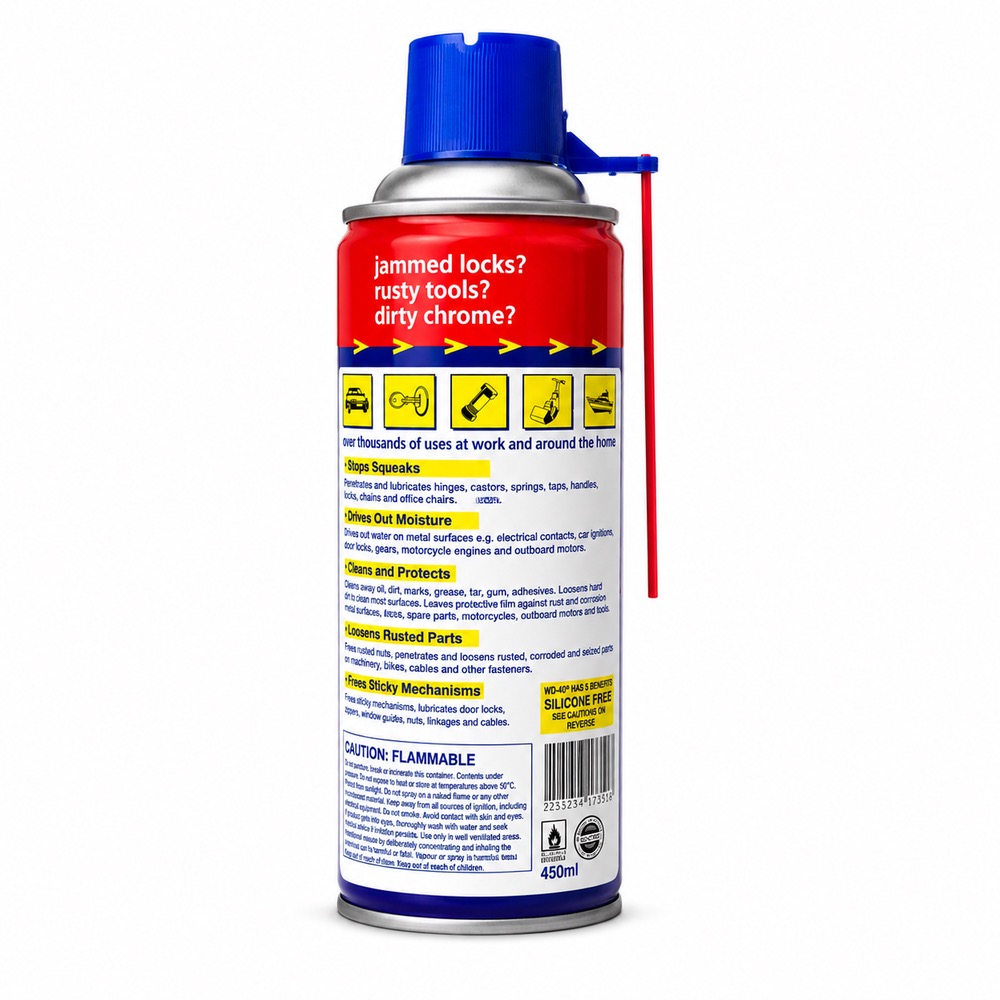 اسپری روان کننده OK مدل WD-40 حجم 450 میلی لیتر - تصویر 2